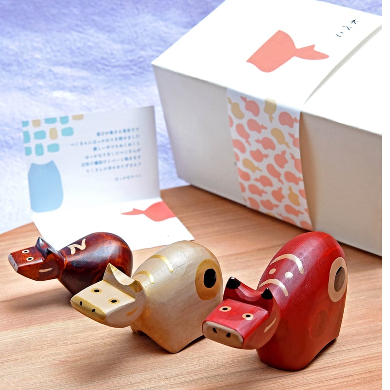 ほっこり家族の木べこセット 【工房 温(ぬく) 喜多方市】 | Monmo良品