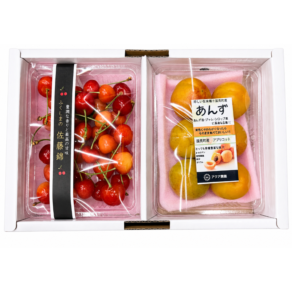 数量限定・6/1～6/10予約受付＞さくらんぼ（佐藤錦）＆あんず限定