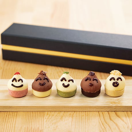 起き上がり小法師をかたどったチョコ｜チョコレート「こぼしのえがお」２箱セット【月光(つきのひかり)　喜多方市】