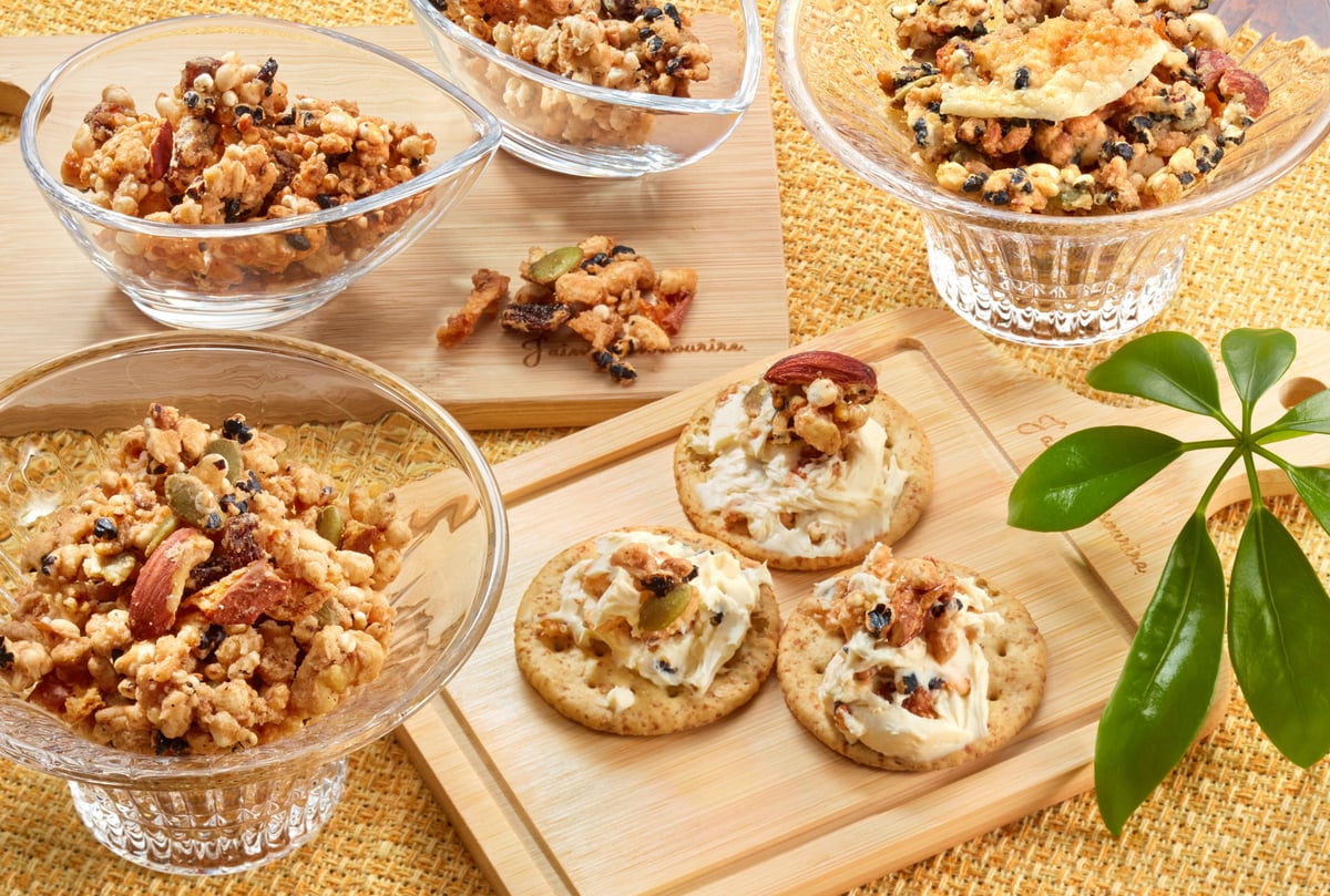 玄米と雑穀のおつまみグラノーラ4種【原電子工業 福島市】 | Monmo