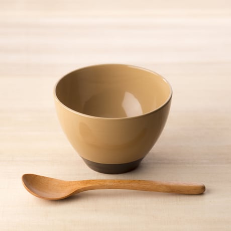 名入れ無料！漆器セット｜食卓彩る「喜多方の四季」塗分けカップとスプーンのセット【北見八郎平商店　喜多方市】