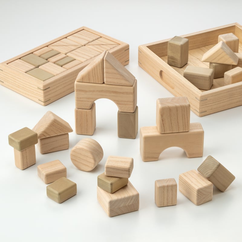 会津桐積み木【工房 あかるむ 三島町】 | Monmo良品【福島県産品お