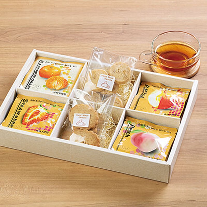 triad prims RRR 4枚セット くだもの和紅茶とクッキーセット【郡山市 3BS Tea Factory】 | Monmo