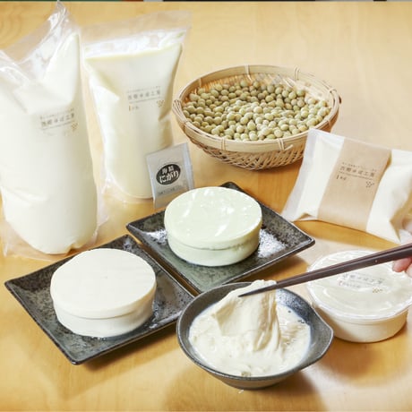 豆腐３種とゆば付き｜ゆばと豆腐の手作りセット(レシピ付き)【西郷ゆば工房　西郷村】