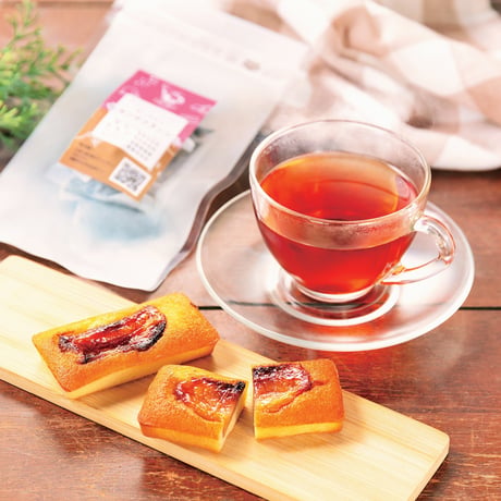 福島の桃を使用した焼き菓子｜紅茶と桃のフィナンシェ「ももふぃ」のセット【紅茶と焼菓子 アールグレイ　福島市】