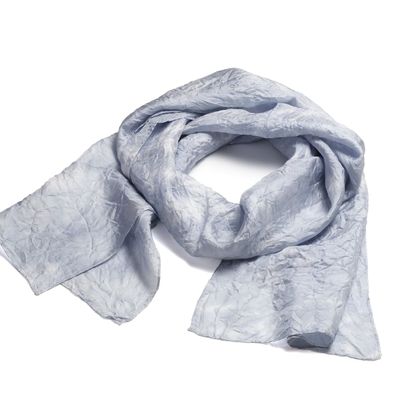 優れた温性と吸湿性｜川俣シルク ツイルストール (小) 【斎脩絹織物