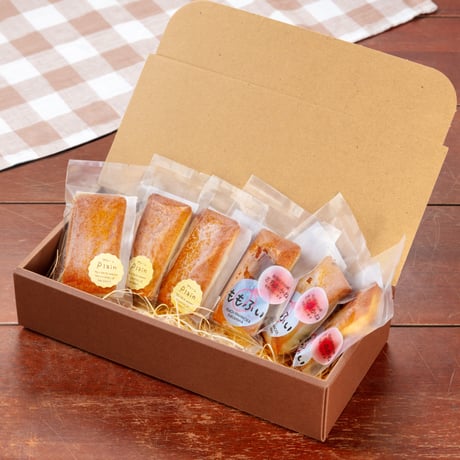 福島の桃を使用した焼き菓子｜フィナンシェ２種セット【紅茶と焼菓子 アールグレイ　福島市】