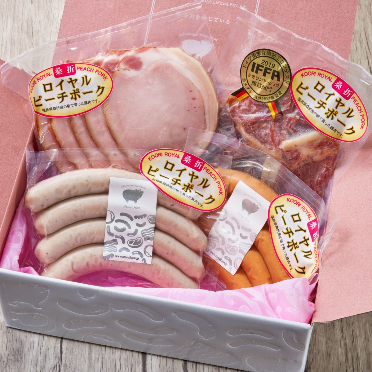 ロイヤルピーチポーク モンモ良品セット【うぶかの郷 桑折町】 | Monmo