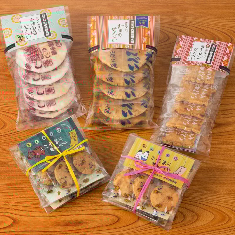 喜多方の定番土産｜こたまりせんべい付き団らんセット【山中煎餅本舗