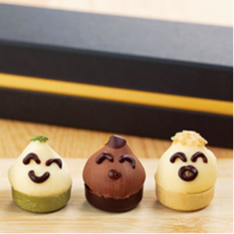 起き上がり小法師をかたどったチョコ｜チョコレート「こぼしのえがお」２箱セット【月光(つきのひかり)　喜多方市】