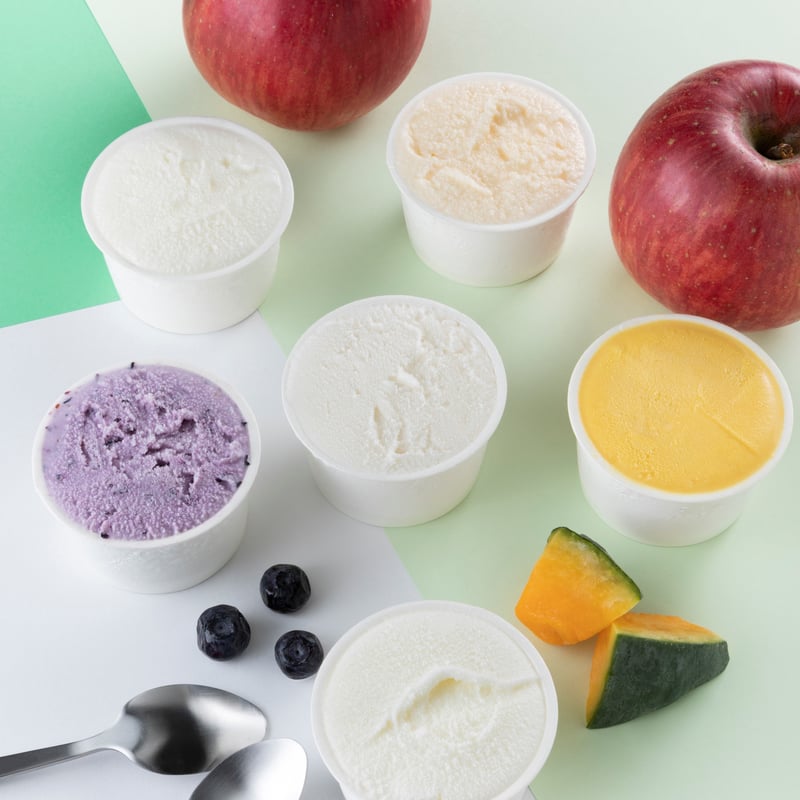 自社栽培の果物・野菜使用｜こだわりの無添加 ジェラートセット【薄井