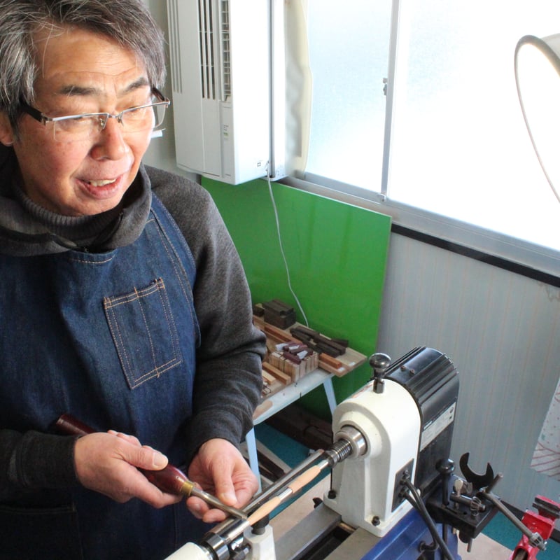 花桃の木」ノック式ボールペン【ペンづくり工房 雪うさぎ 福島市