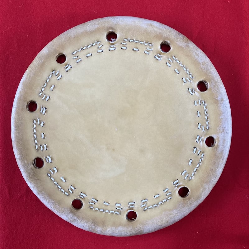 締め太鼓皮 一枚 五丁掛 直径約（38㎝） | 畑元太鼓店