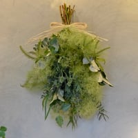 【販売品】スモークツリーのもこもこグリーンスワッグ