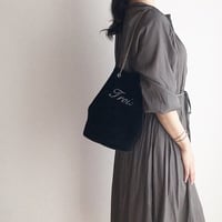【オーダー】ベロア巾着チェーンバッグ