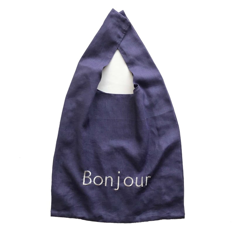 オーダー】レタリングエコバッグ（リネン） | mes trois cheris 