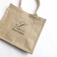 【オーダー】ジュートバッグ刺繍・Sサイズ