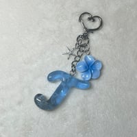 海　イニシャルキーホルダー　T(通常サイズ)  T-01