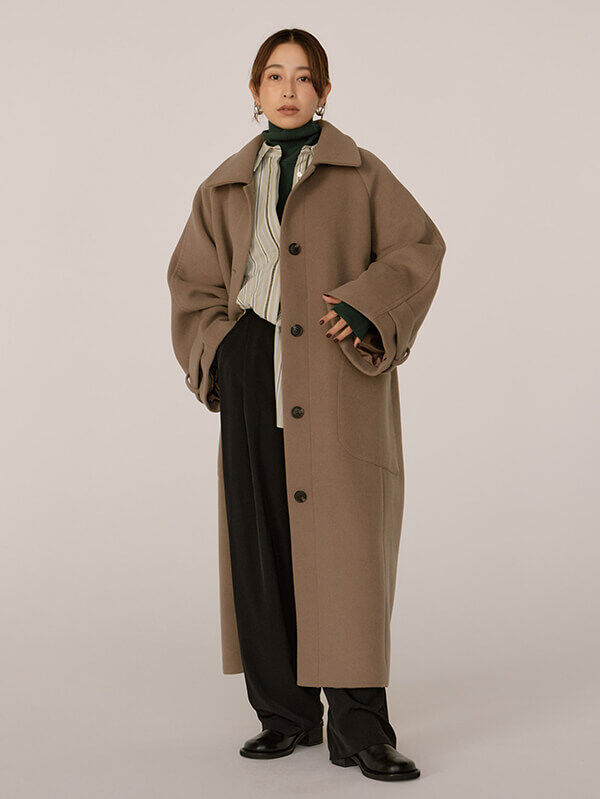 CREDONA ラグランオーバーコート | moa.online store