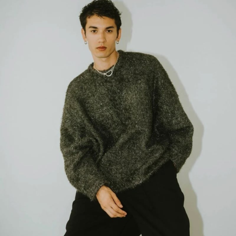Knuth Marf accent knit pullover(unisex)/lame | 
