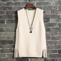 フリンジニットベスト