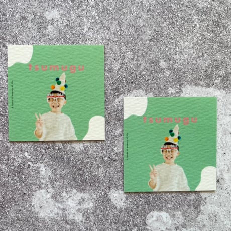 ミニカード〈写真イラスト〉2枚入り