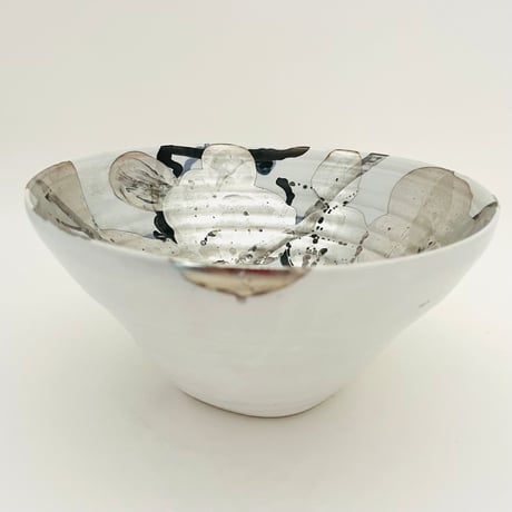 黒呉須x古代呉須　大鉢　32