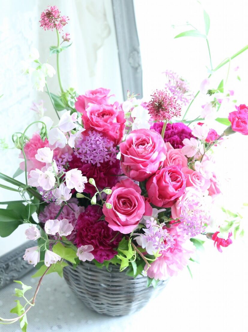 ☆Maa♡ページです☆花アレンジ4個入り♪ 季節のおまかせアレンジ @13200 | Essence-de- fleurs