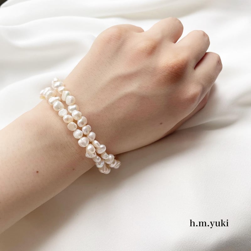 再販】silver925 不揃い淡水パールネックレス | h.m.yuki 再販】silver925 不揃い淡水パールネックレス | h.m.yuki