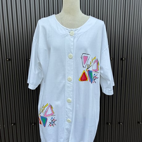 キラキラビーズ付き70sロングTシャツ