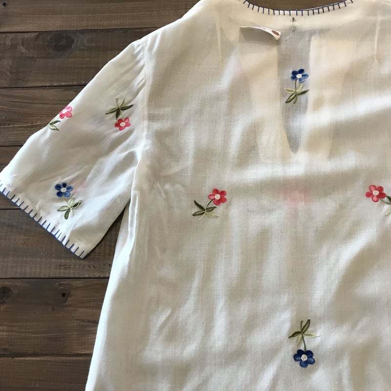 花柄チェーンステッチ チュニック | sunchild STORE