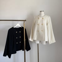 [431456]ノーカラーツイードコート