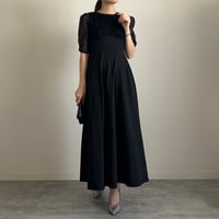 [5410092]フリンジジャガードワンピース