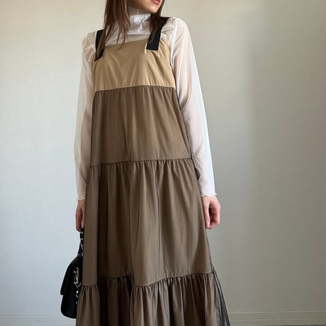 [70040-7101]ティアードジャンパースカート