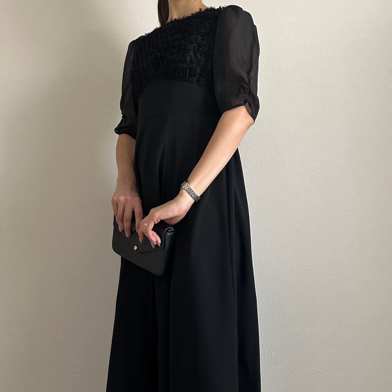 5410092]フリンジジャガードワンピース | MORE