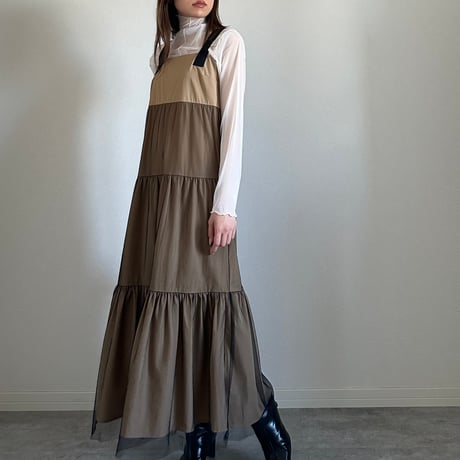 [70040-7101]ティアードジャンパースカート