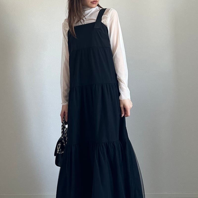 70040-7101]ティアードジャンパースカート | MORE