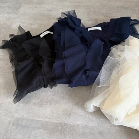 [70042-5105]フロントフリルニット