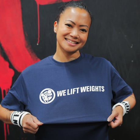 WE LIFT WEIGHTS logo shirt ロゴシャツ