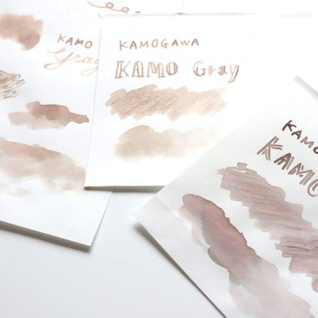 【プロモーション】筆屋-ぺんや- インク 30ml KAMOGAWA KAMO gray