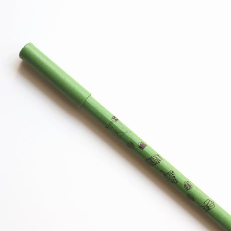re 再生紙ペン yumi taniguchi グリーン
