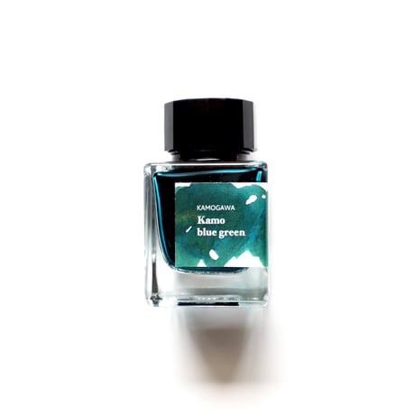 【プロモーション】筆屋-ぺんや- インク 30ml KAMOGAWA KAMO blue green