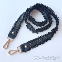 ツイードショルダーストラップ BLACK