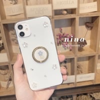 【flowerシリーズ♡】ネモフィラ　iPhoneケース
