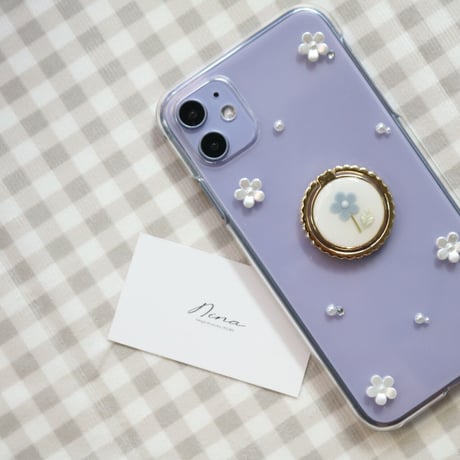【flowerシリーズ♡】ネモフィラ　iPhoneケース