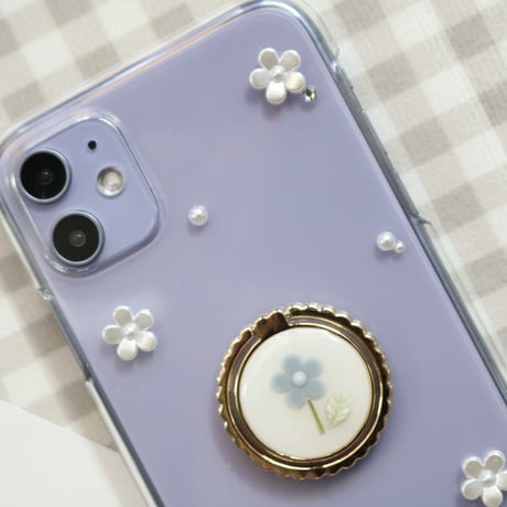 【flowerシリーズ♡】ネモフィラ　iPhoneケース