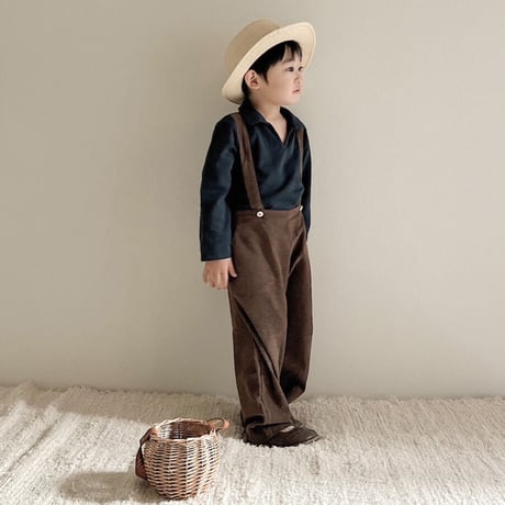 即納【soye kids】ripple wide pants