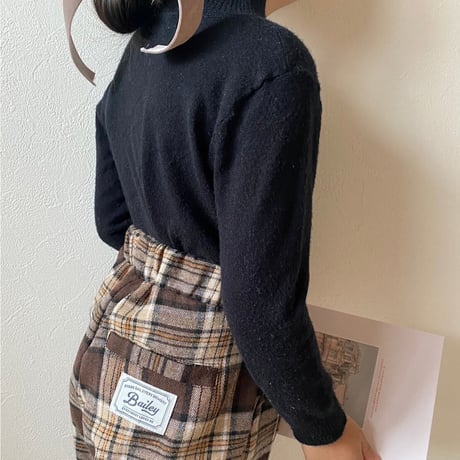 即納【Bailey】check slacks