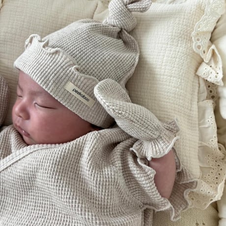 即納【peekaboo】Yes newborn set