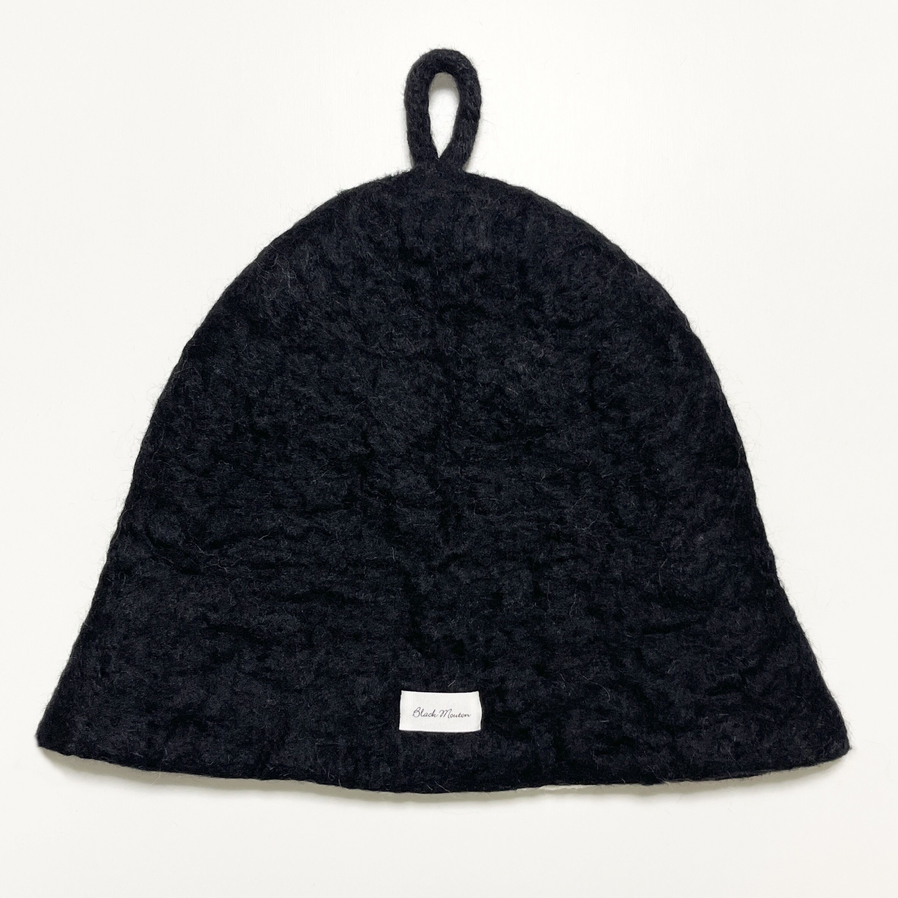blackmouton felt > ワッカ付き 覆面サイズ フェルトサウナハット #65
